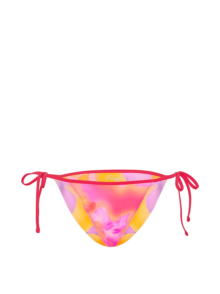 PINK SWIM Reversible Side-Tie Cheeky Bikini Bottom, offModelFront, 3 of 3