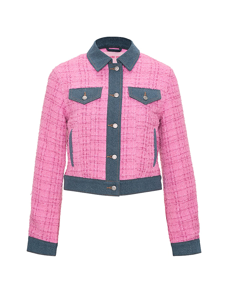 PINK | Elle Denim Tweed Jacket