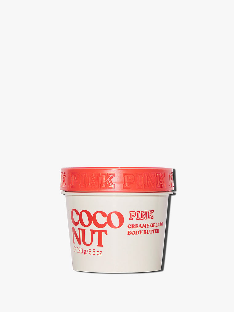 Victoria's Secret, Body Care Coconut Creamy Gelato Body Butter, Coconut, onModelFront, 1 of 4
