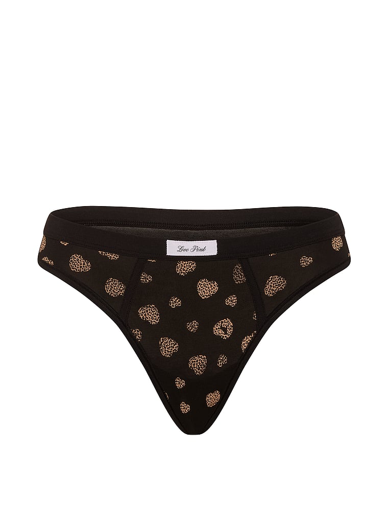 Cotton Lace-Trim Cheeky Panty