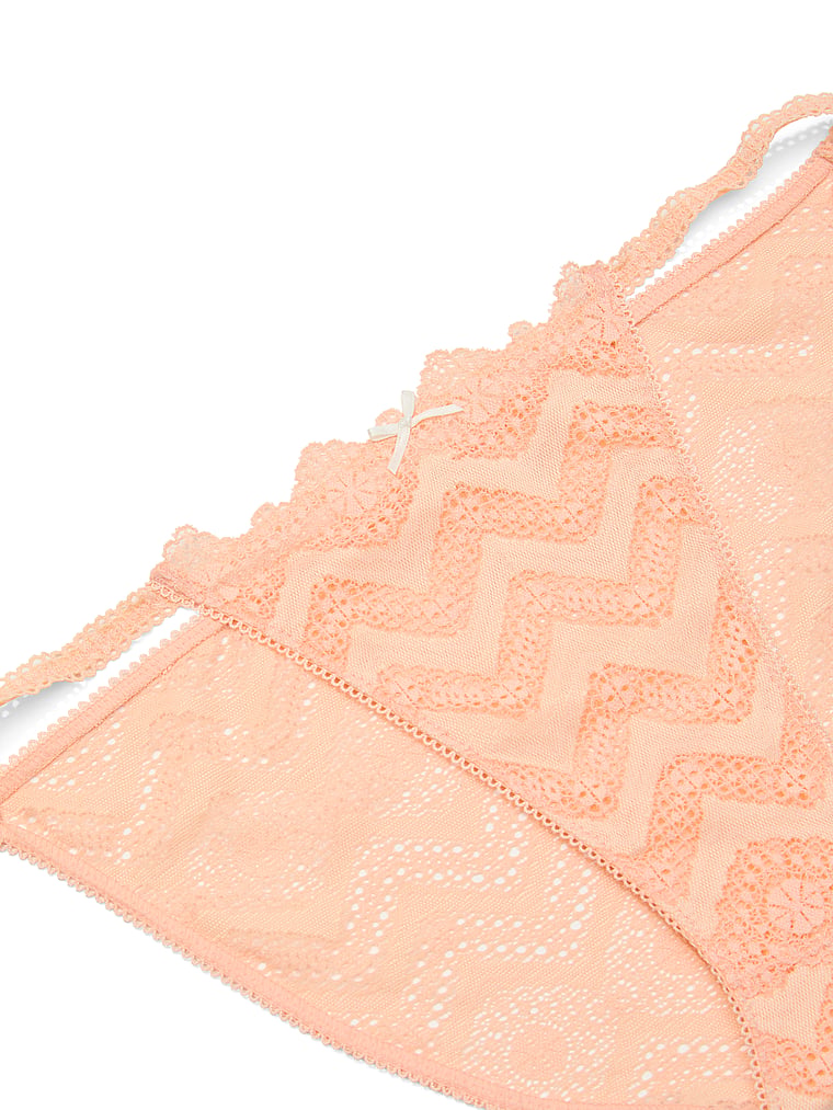 PINK PINK Wink™ String Bikini Panty, Peach Tree, detail, 4 of 4