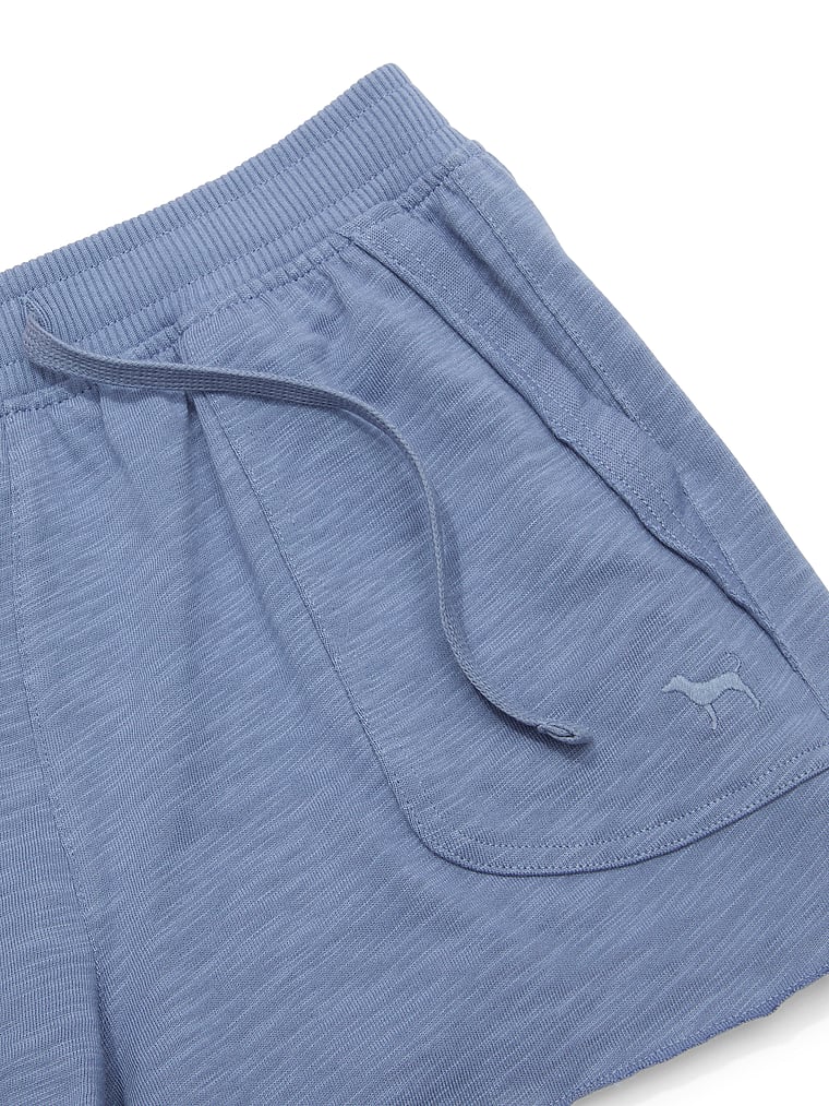 PINK Lightweight Lounge A-Line Shorts, Dusty Iris, detail, 6 of 6