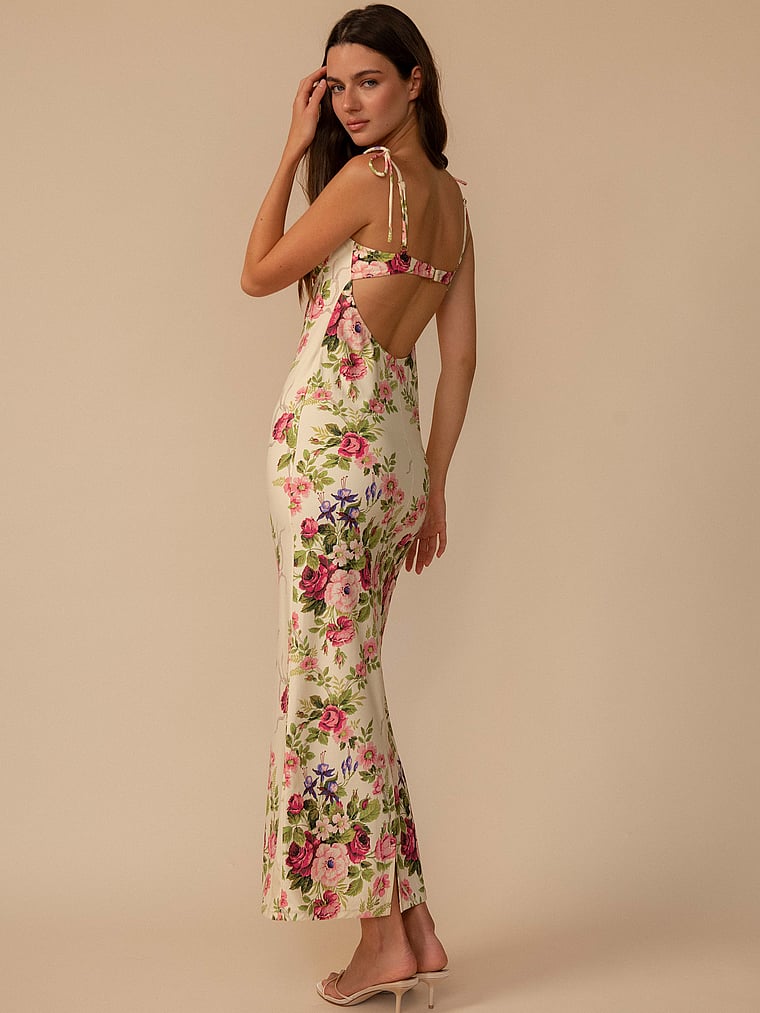 Petal Long Slip Dress