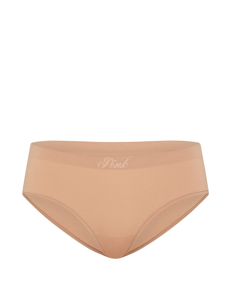 PINK Seamless Hiphugger Panty, Praline, offModelFront, 3 of 3