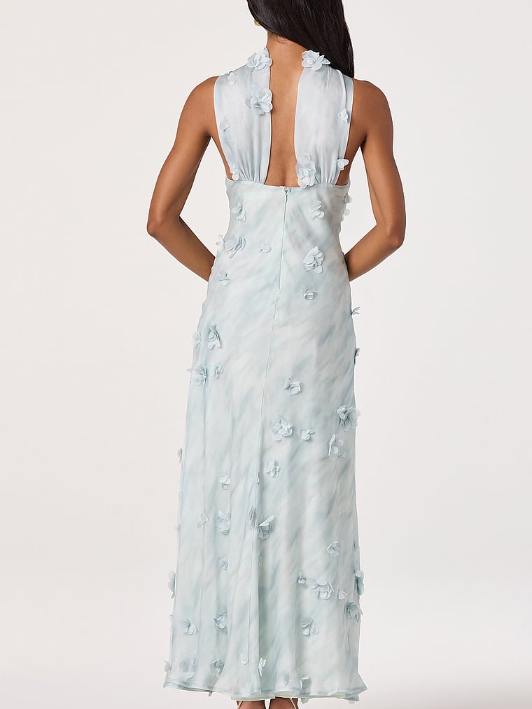 Victoria's Secret, Astr The Label Ashley Dress, Seafoam, onModelBack, 2 of 4