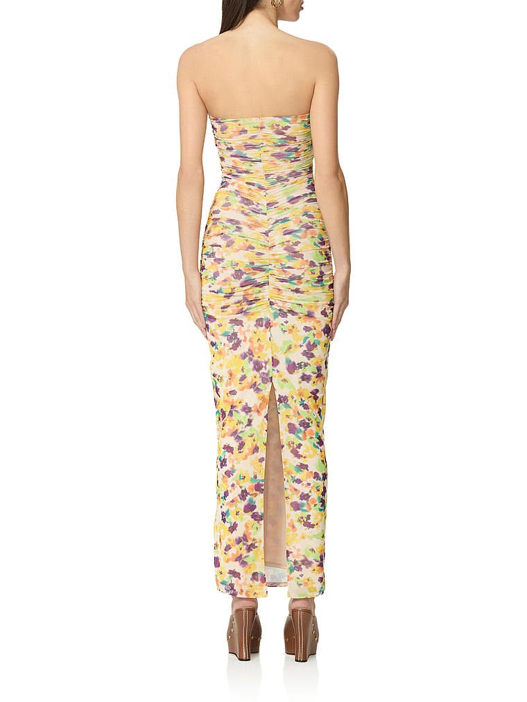 Victoria's Secret, AFRM Marlo Dress, Tossed Ditsy, onModelBack, 2 of 3
