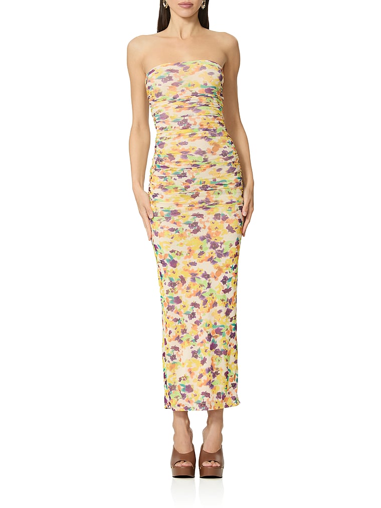 Victoria's Secret, AFRM Marlo Dress, Tossed Ditsy, onModelFront, 1 of 3