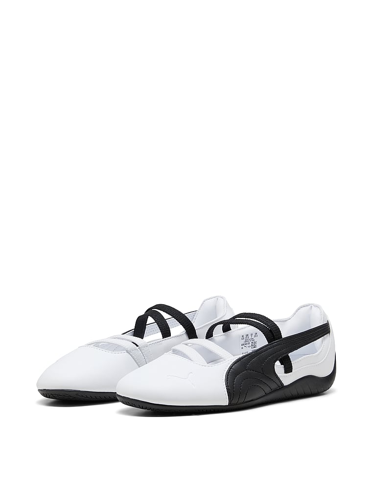 Puma Speedcat Leather Ballet Flat, White/Ivory, onModelFront, 1 of 4