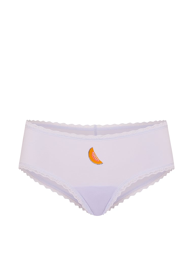 Cotton Lace-Waist Cheeky Panty