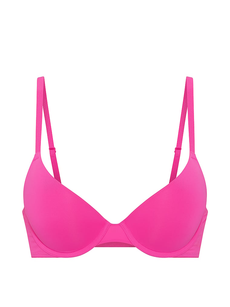 PINK Wear Everywhere™ Push-Up Bra, Pink Fire, offModelFront, 4 of 4