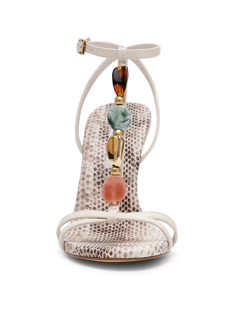 Steve Madden Frenzi Heel, Natural Snake, onModelSide, 3 of 4
