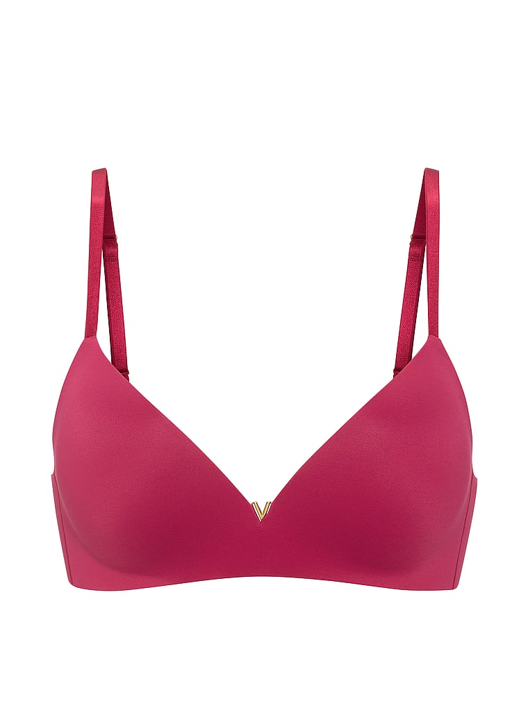 Victoria's Secret, Love Cloud Wireless Push-Up Bra, Pink Heaven, offModelFront, 3 of 3