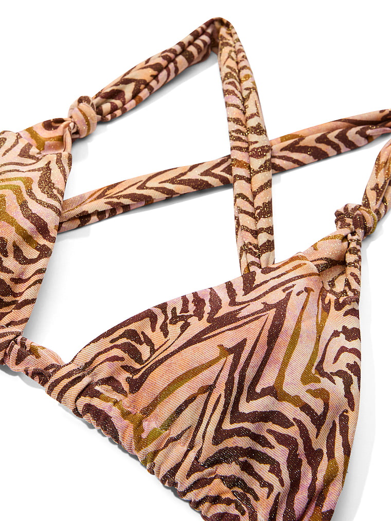 Shimmer Tiny Triangle Bikini Top