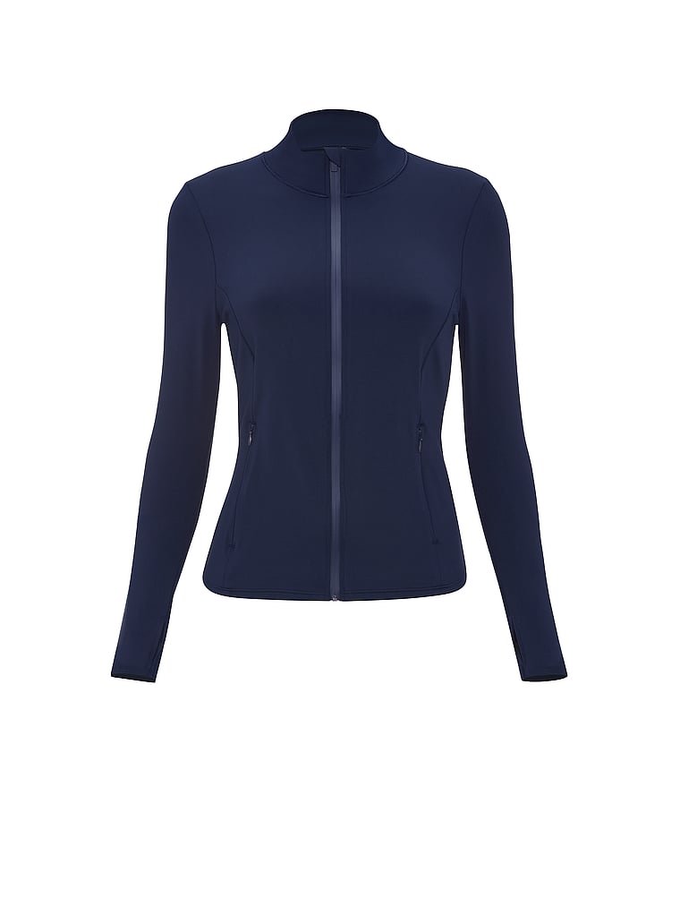 PINK PINK Relay™ Full-Zip Jacket, Noir Navy Shine, offModelFront, 3 of 3
