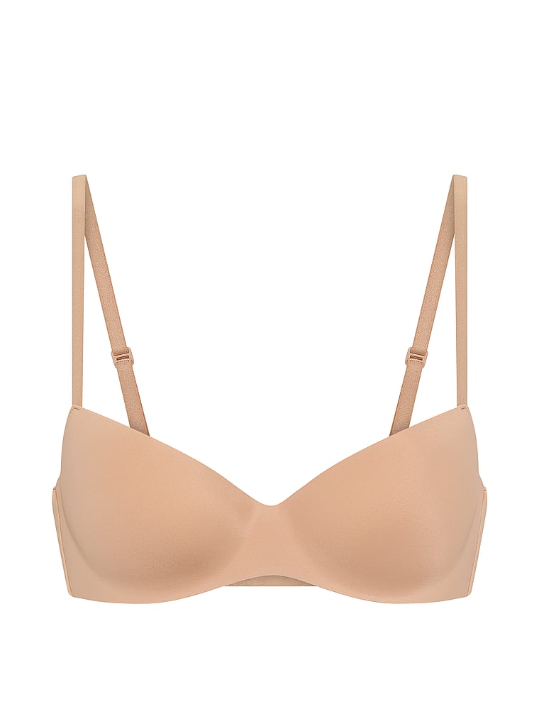 Victoria's Secret, Body by Victoria FlexFactor Lightly Lined Balconette Bra, Praline, offModelFront, 3 of 3