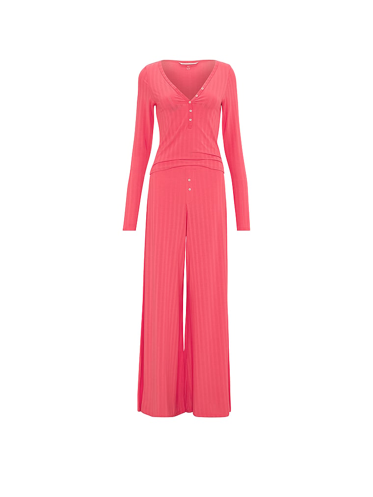 SoSoft™ Modal Ultra-Fine Henley Top & Pant Set
