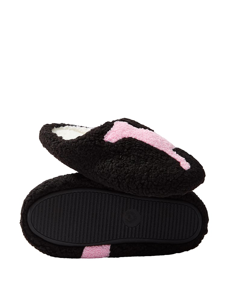 PINK PINK Closed-Toe Slippers, Black, offModelBack, 2 of 2