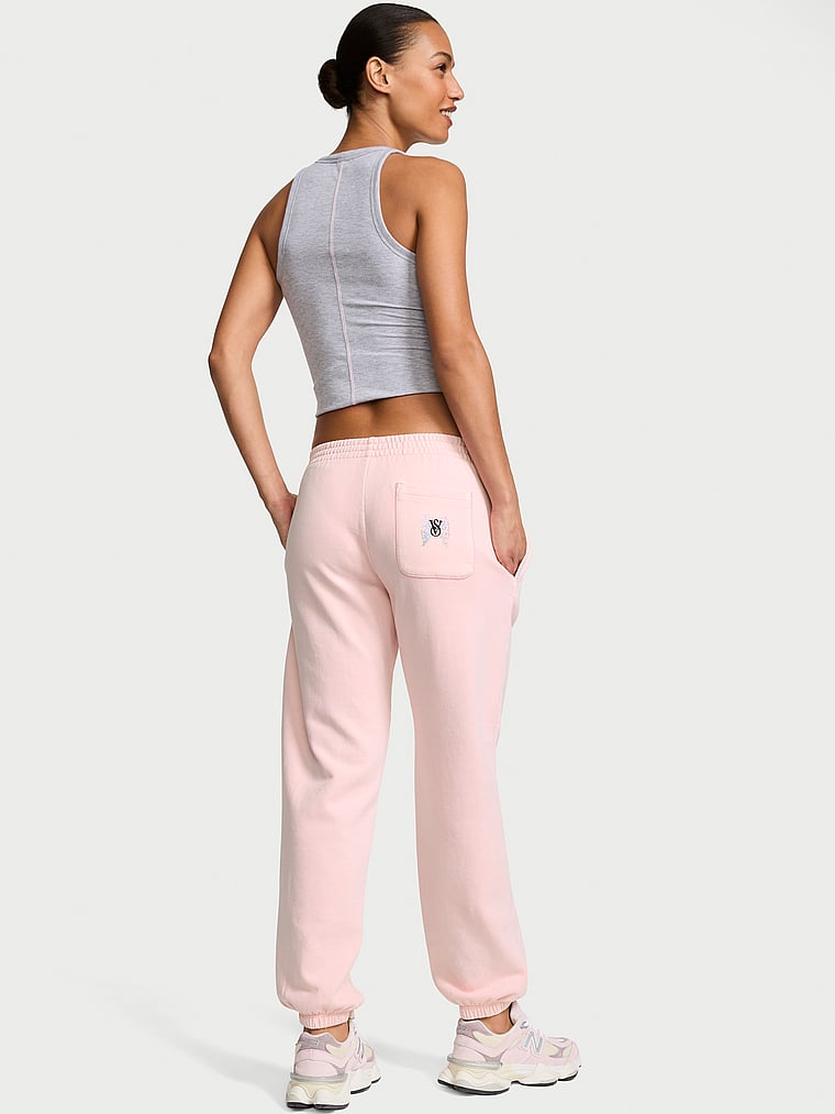 Victoria's Secret, Angel Essentials Iconic Fleece Relaxed Jogger Sweatpant, onModelBack, 2 of 3