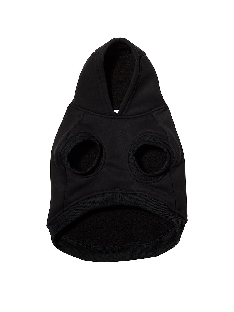 PINK PINK Pup Pet Hoodie, Black with Pink Skeleton, onModelBack, 2 of 3