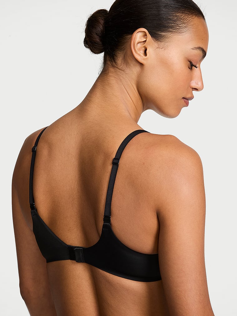 Victoria's Secret, Body by Victoria FlexFactor Lightly Lined Balconette Bra, Black, onModelBack, 2 of 7 Nikita  is 5'10" and wears 34B or Small