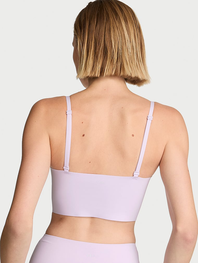 Victoria's Secret, VSX VSX Featherweight™ Light Longline Balconette Sports Bra, Purple Whisper, onModelBack, 2 of 4