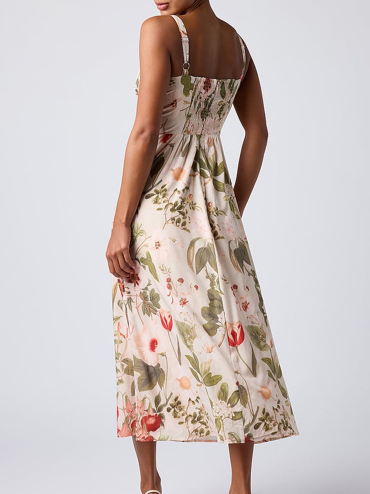 Sally Tie Front Midi Dress