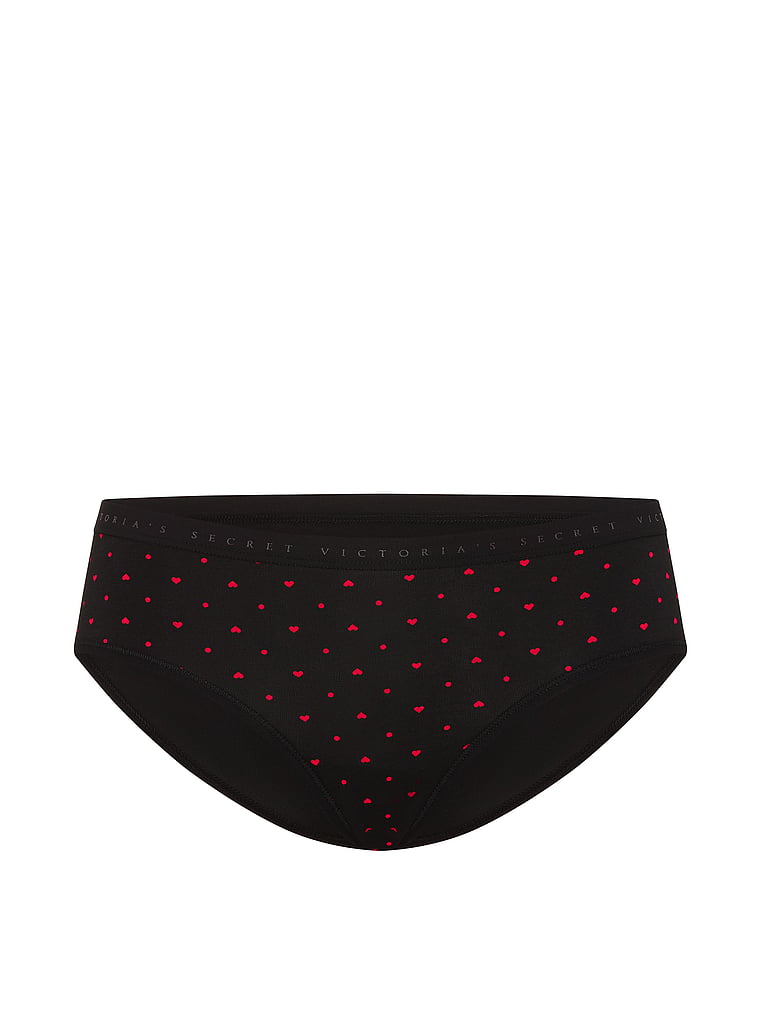 Cotton Lace-Trim Hiphugger Panty