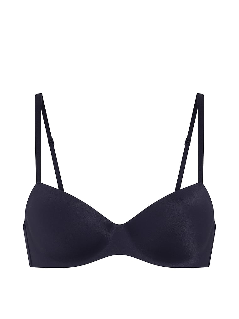 Victoria's Secret, Body by Victoria FlexFactor Lightly Lined Balconette Bra, Soirée Blue, offModelFront, 3 of 3
