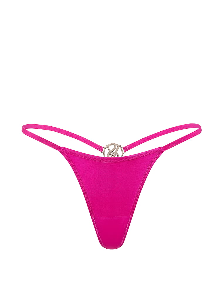 Victoria's Secret, Very Sexy V-String Panty, Pink Fire, offModelFront, 4 of 4