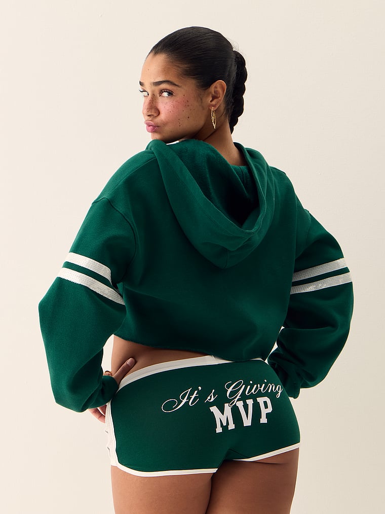 Campus Fleece™ Cropped Half-Zip Hoodie
