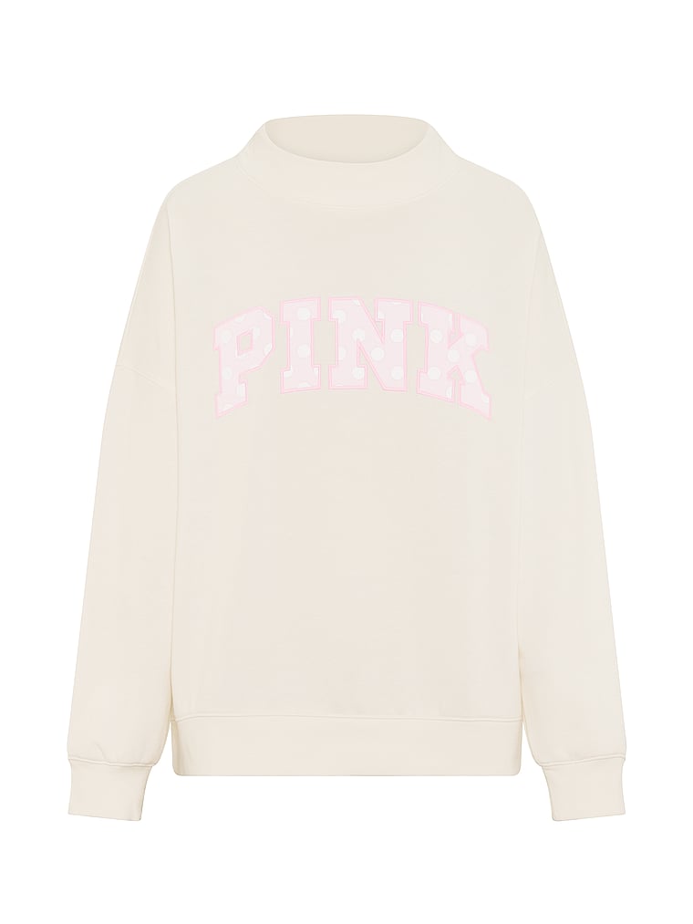 Campus Fleece™ Oversized Mock-Neck Sweatshirt