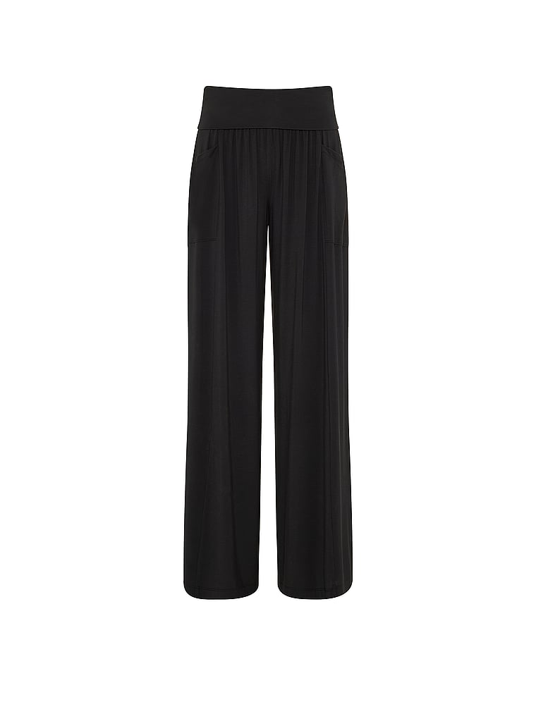 PINK 24/7 Lounge Modal Foldover Pants, offModelFront, 3 of 3