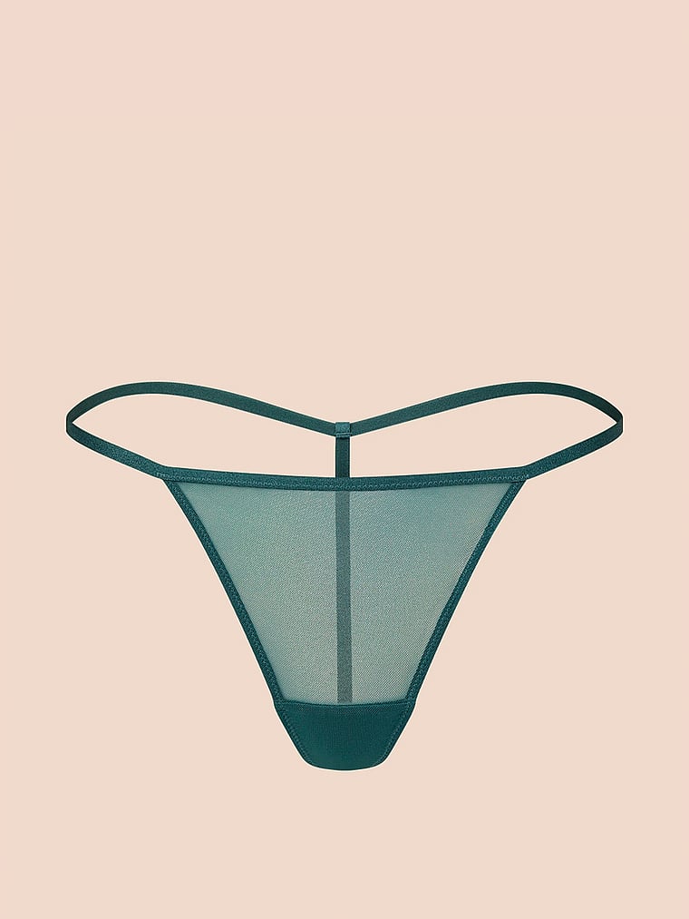 Victoria's Secret, Adore Me Eave G-String Thong Panty, Mediterranea, offModelFront, 3 of 3