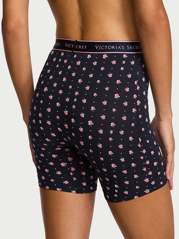 Exploded Logo Cotton High-Waist Boxer Brief