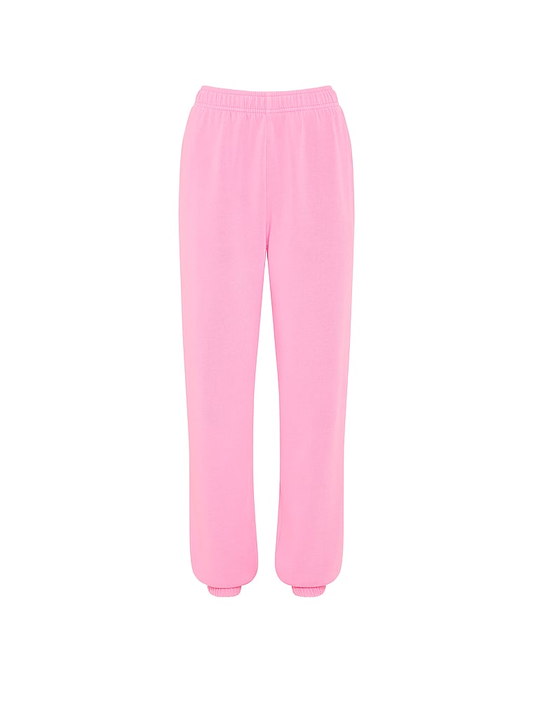 PINK Campus Fleece Sweatpants, Pink Lollipop, offModelFront, 4 of 5