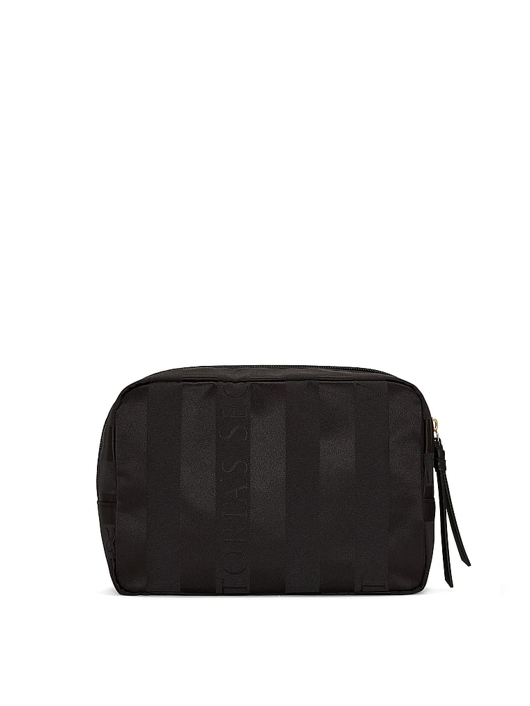 Buy Travel Makeup Pouch, Black Jacquard - Order Cosmetic Cases