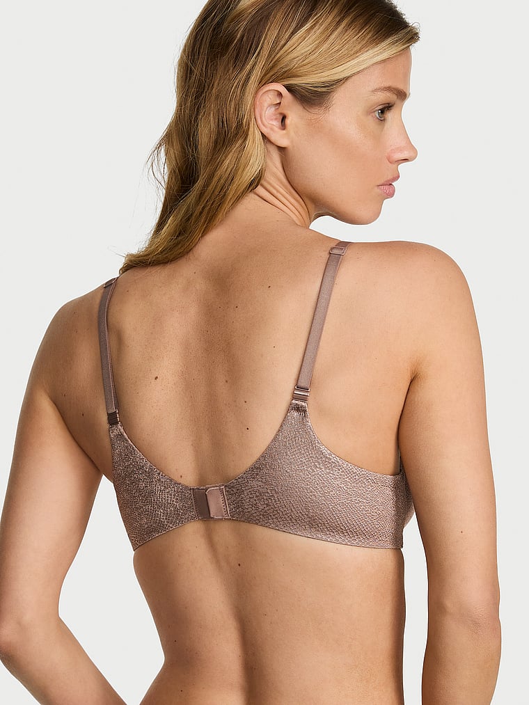 Victoria's Secret, Body by Victoria FlexFactor Lightly Lined Balconette Bra, Iced Coffee, onModelBack, 2 of 4 Maggie is 5'7" or 170cm and wears 32B or Small