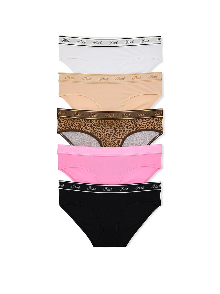 5-Pack Logo Cotton Hiphugger Panties
