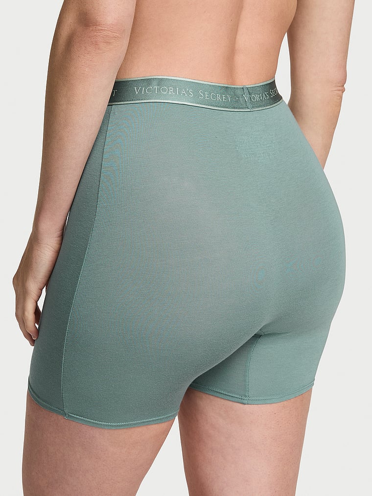 Exploded Logo Cotton High-Waist Boxer Brief