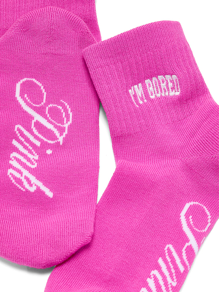 PINK 1-Pack Quarter Socks, Pink Berry, offModelBack, 2 of 2