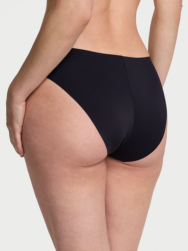 Victoria's Secret, No-Show No-Show Mid-Rise Bikini Panty, Soiree Blue, onModelBack, 2 of 3