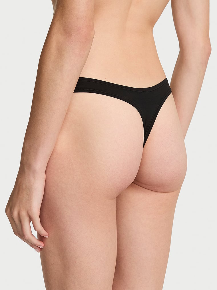 High-Leg Scoop Thong Panty