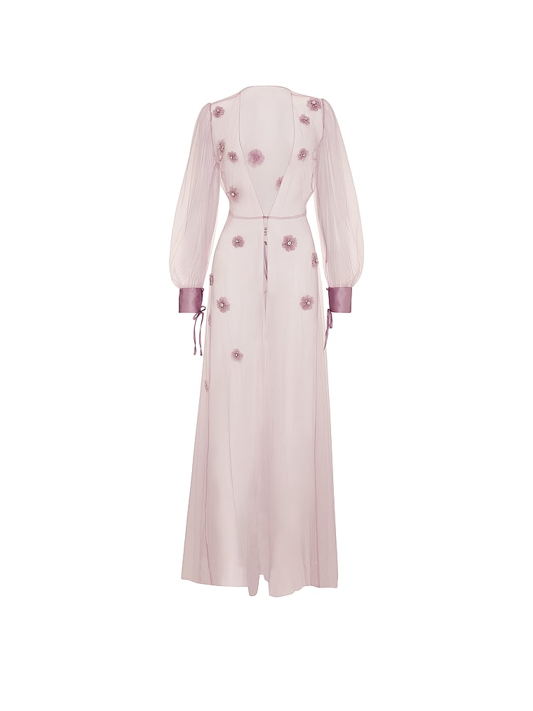 Atelier Victoria's Secret Ethereal Embellished Tulle Long Robe