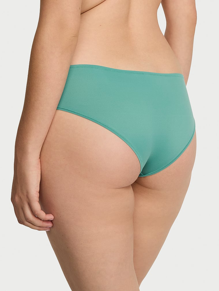Victoria's Secret, Love Cloud Ultra-Low Hipster Panty, Gentle Green, onModelBack, 2 of 3