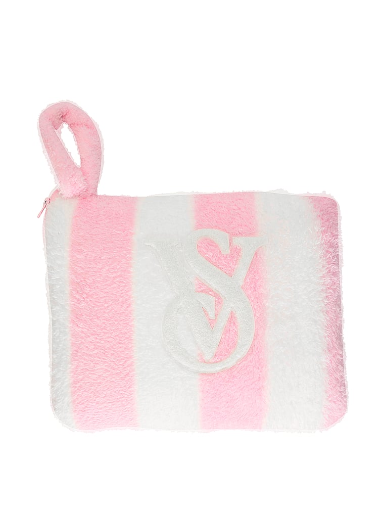 Victoria's Secret, Victoria's Secret Convertible Travel Pillow Blanket, Heritage Stripe, onModelBack, 2 of 3