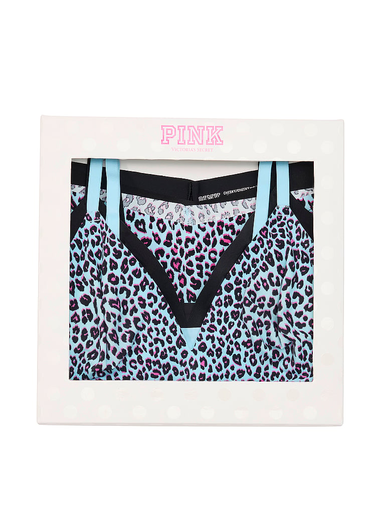 4-Piece Marshmallow Unlined Bralette and No-Show Cheeky Set