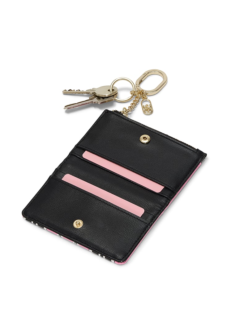 Victoria's Secret, Victoria's Secret Foldover Card Case Keychain, Print, detail, 3 of 3
