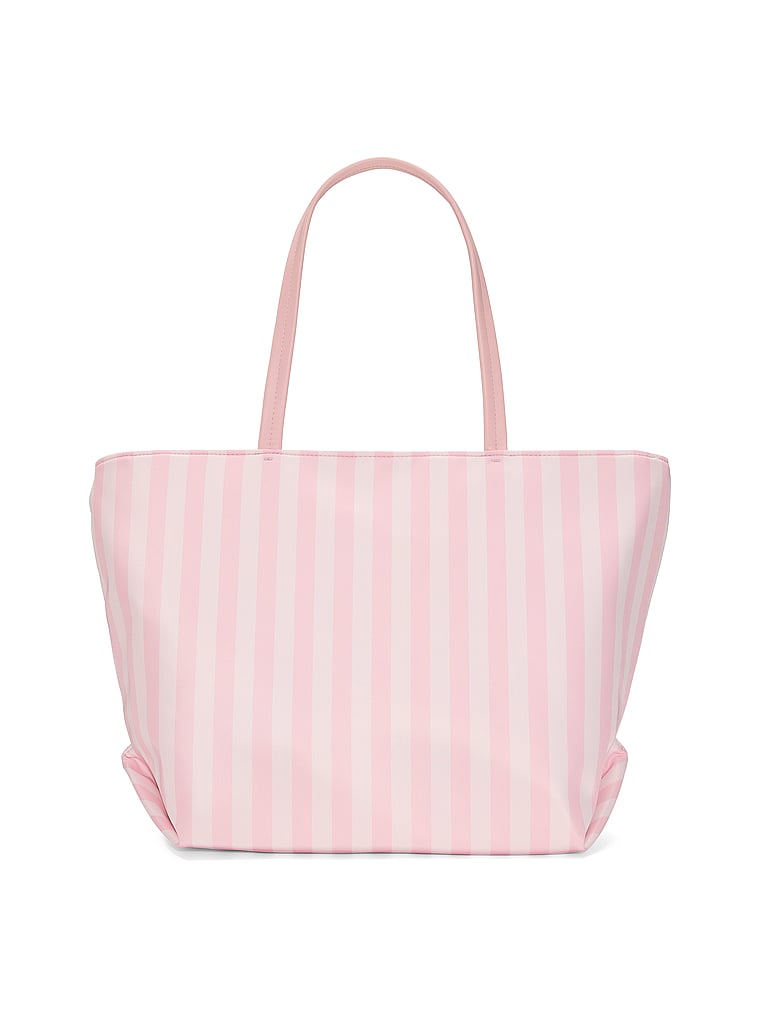 Victoria's Secret, Victoria's Secret Travel Zip Tote Bag, Heritage Stripe, detail, 5 of 5