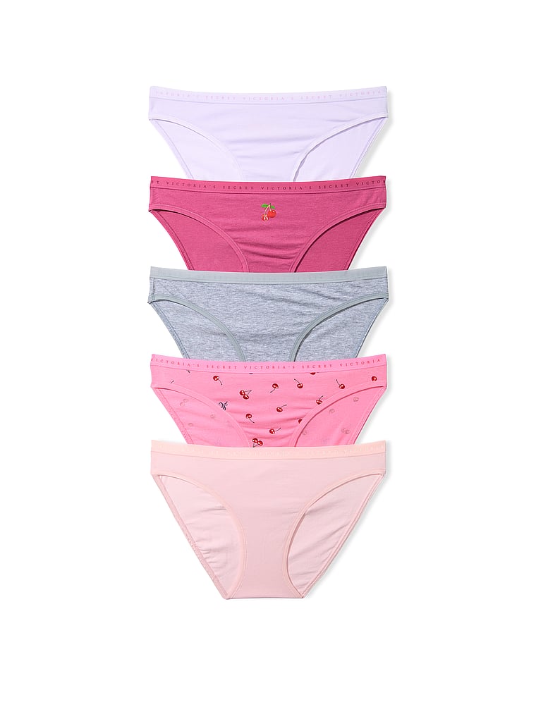 5-Pack Stretch Cotton Bikini Panties
