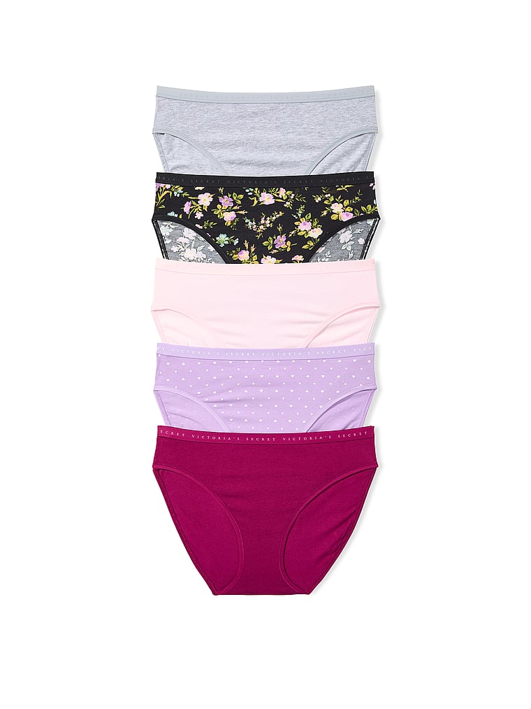 5-Pack Stretch Cotton High-Leg Brief Panties
